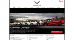 Desktop Screenshot of corvette-praha.cz