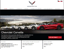 Tablet Screenshot of corvette-praha.cz